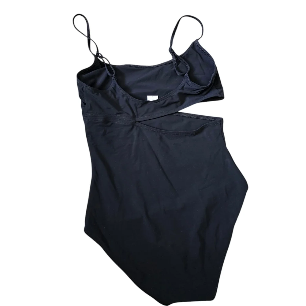 Flagpole New York Bella One-Piece Swimsuit Black Medium Cutout Waist Designer